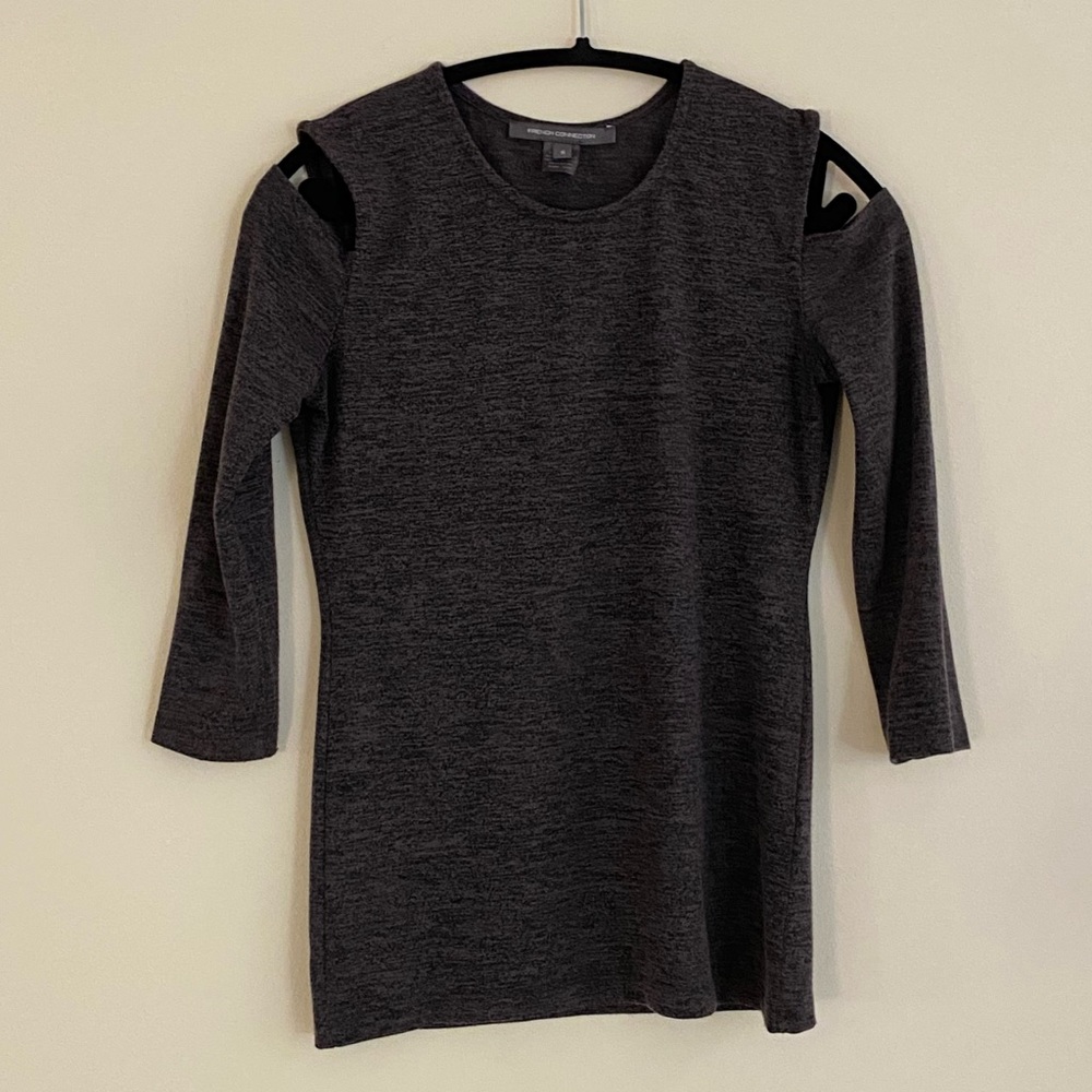 French connection - cold shoulder top size small